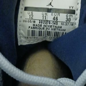Jordan  Retro  Sneakers sz 12 white/blue/black